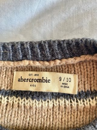 Camisola às riscas com renda menina 9-10 anos