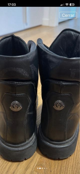 Botas Moncler Piel Negras