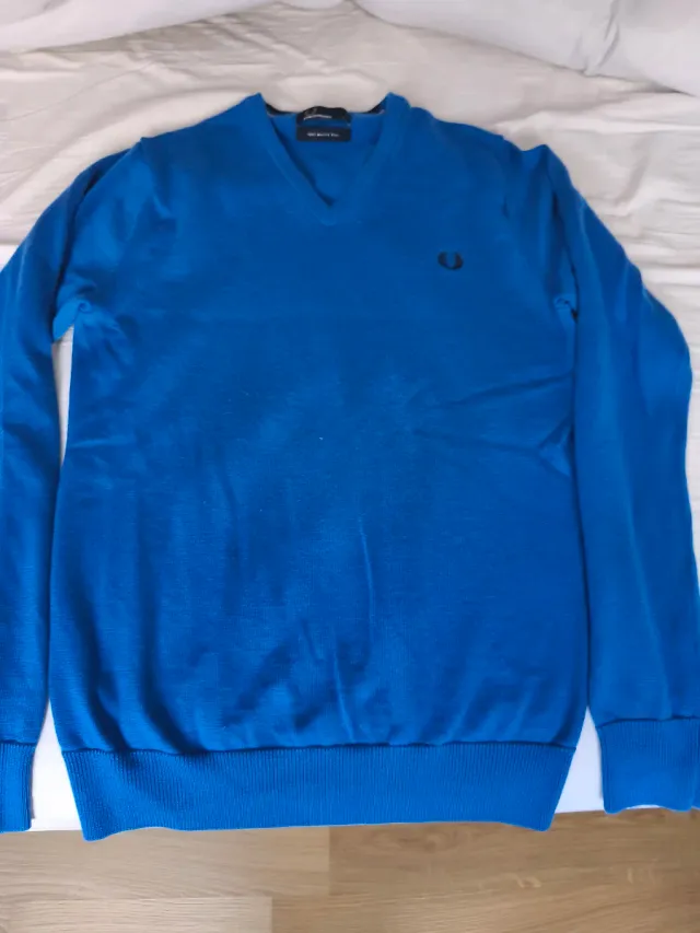 Jersey Fred Perry azul talla S