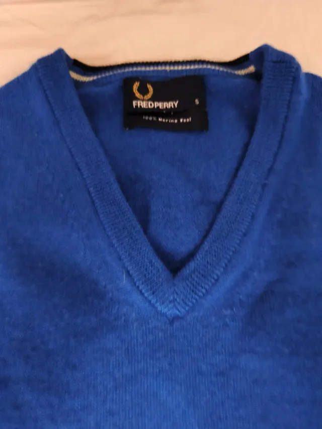 Jersey Fred Perry azul talla S
