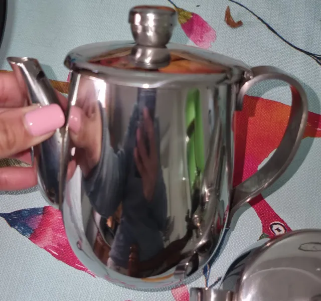 Juego de café acero inoxidable