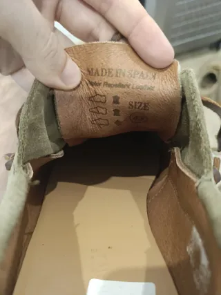 Náuticos Pompei Talla 43 Beige/Verde Oliva