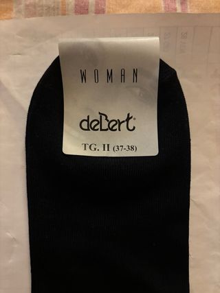 3CALZE NUOVE DONNA COTONE MARCA”deBert”MADE IN ITA