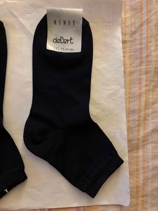 3CALZE NUOVE DONNA COTONE MARCA”deBert”MADE IN ITA