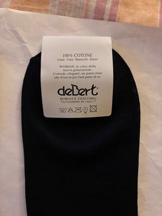 3CALZE NUOVE DONNA COTONE MARCA”deBert”MADE IN ITA