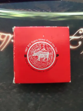 Moneda 10$ Singapur Cupro Níquel