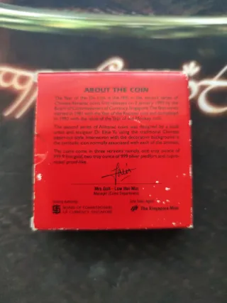 Moneda 10$ Singapur Cupro Níquel