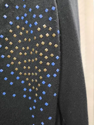 Jersey Desigual Negro con Detalles