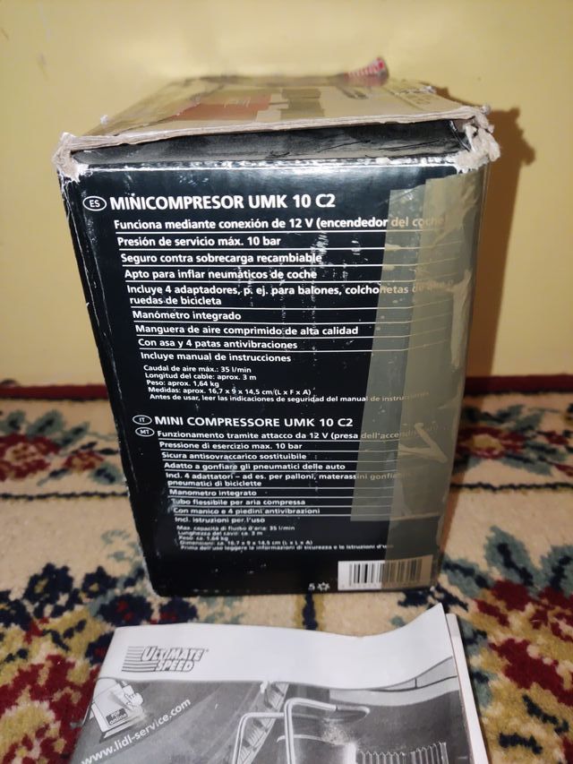 Mini compressore auto 12V Ultimate Speed