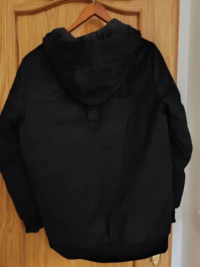 Parka Zara Negra Mujer