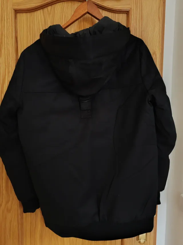 Parka Zara Negra Mujer