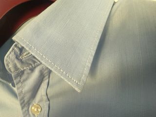 Camisa Benetton Azul Claro Vestir