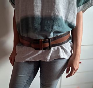 Cintura vera pelle vintage