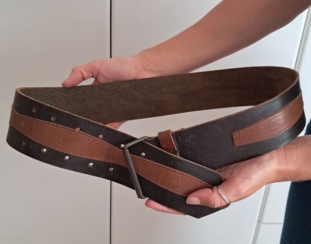 Cintura vera pelle vintage