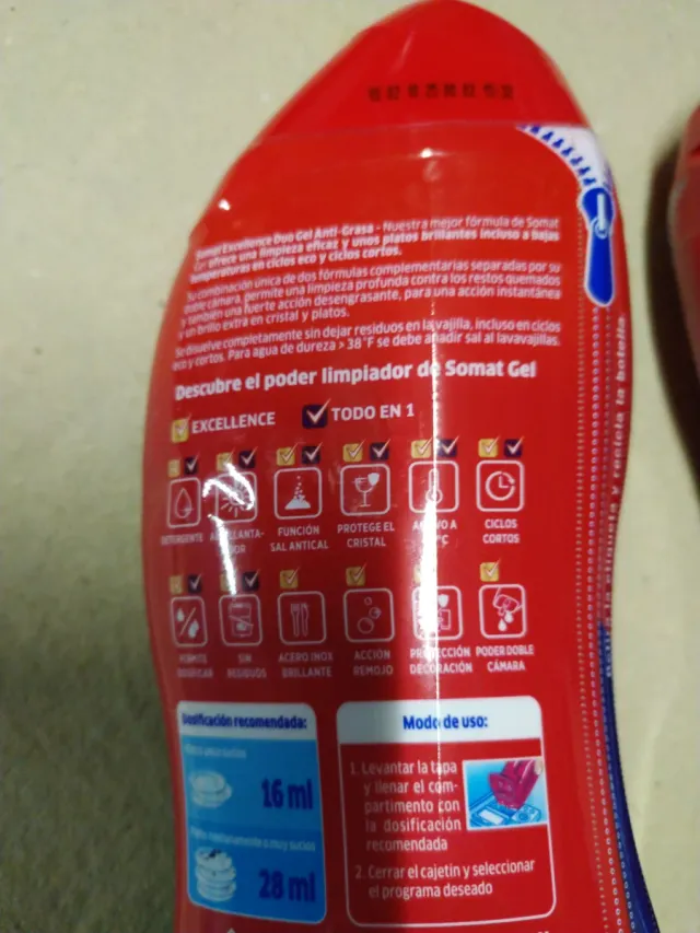 Somat Excellence Duo Gel Lavavajillas