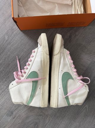 Nike Blazer Mid PRM Verde y Blanco