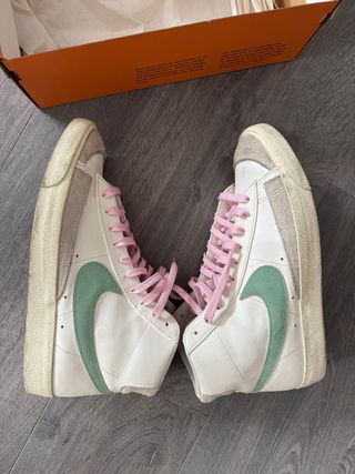 Nike Blazer Mid PRM Verde y Blanco