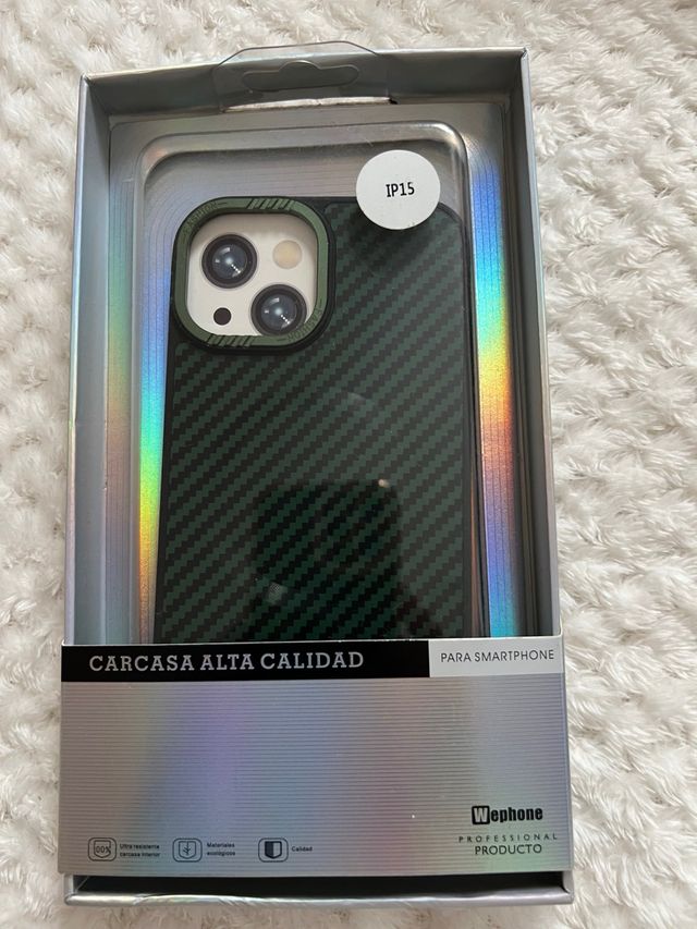 Funda Wephone iPhone 15 Carbono Verde