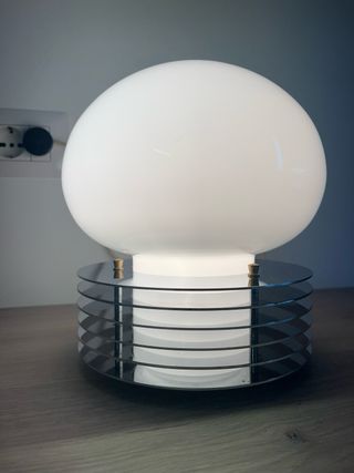 Lampada Enrico Tronconi Vintage Vetro Metallo