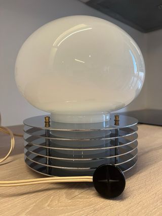 Lampada Enrico Tronconi Vintage Vetro Metallo