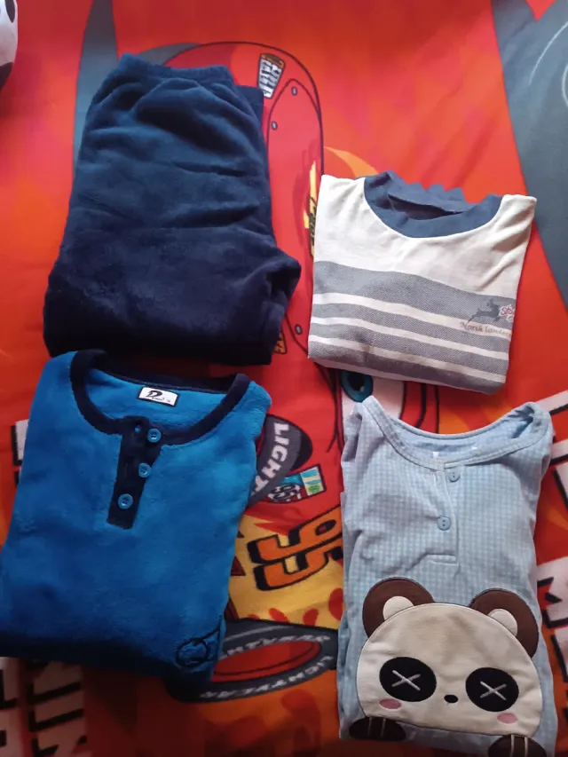 Pijama niño 13-14 años azul y blanco