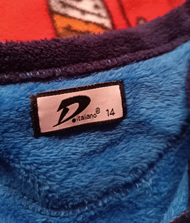 Pijama niño 13-14 años azul y blanco