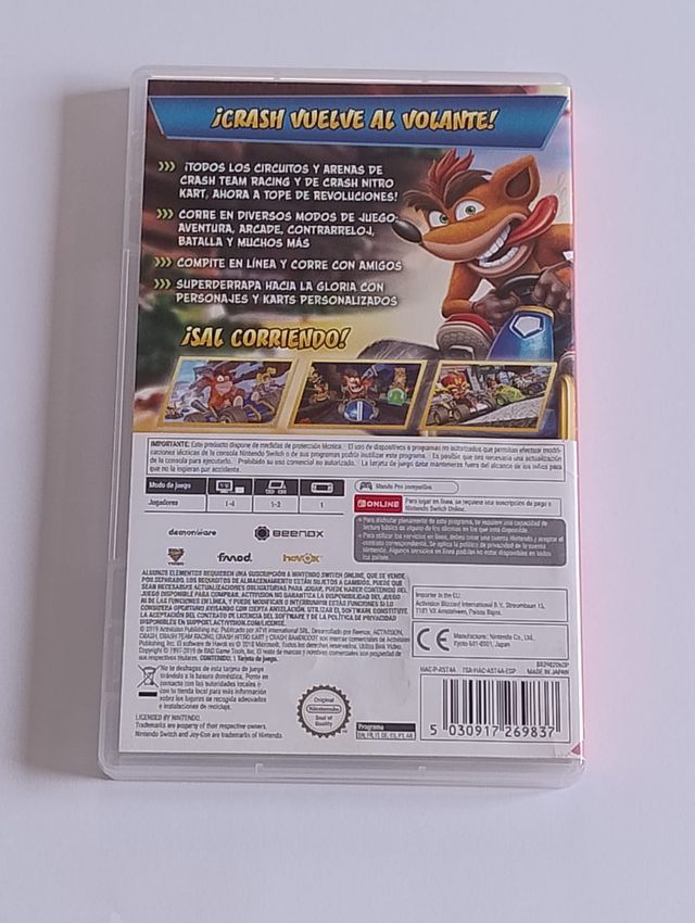 Nintendo Switch CTR Nitro-Fueled original completo