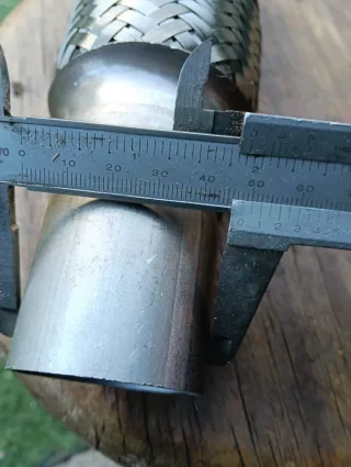 Tubo flexible escape metalico