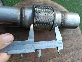 Tubo flexible escape metalico