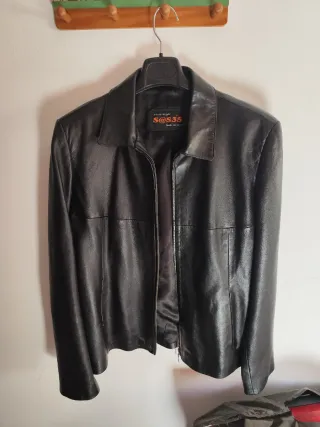 Chaqueta de piel mujer S@S3S negra