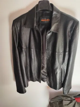 Chaqueta de piel mujer S@S3S negra