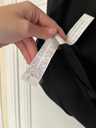 Top negro Zara con pedrería