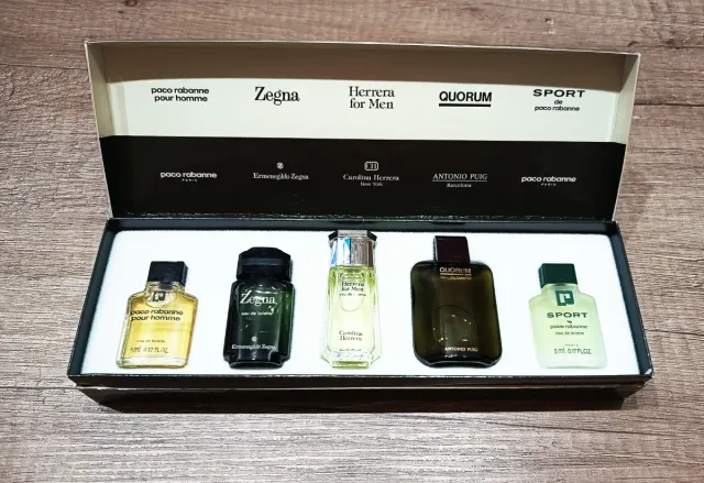 Cofre 5 Miniaturas EAU de Toilette For men.