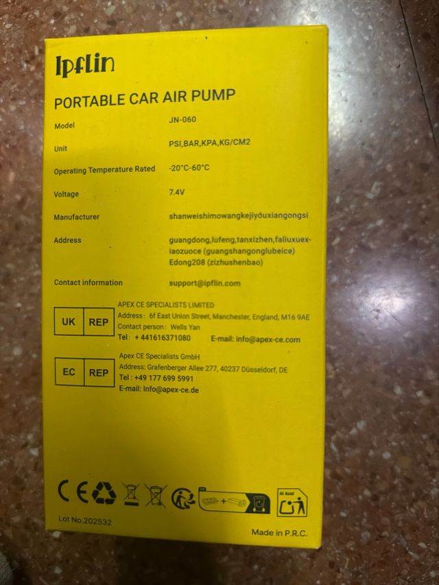 Inflador Portátil Coche 150PSI