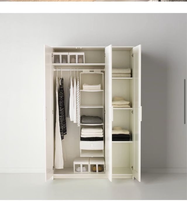 Guarda-roupa BRIMNES 3 portas branco 117x190 cm