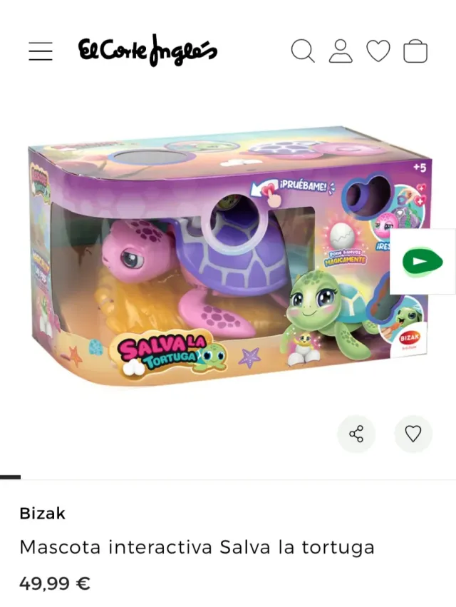 Salva la tortuga con luz y sonido, de Bizac