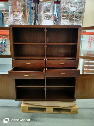 Vitrina madera y cristal Banak