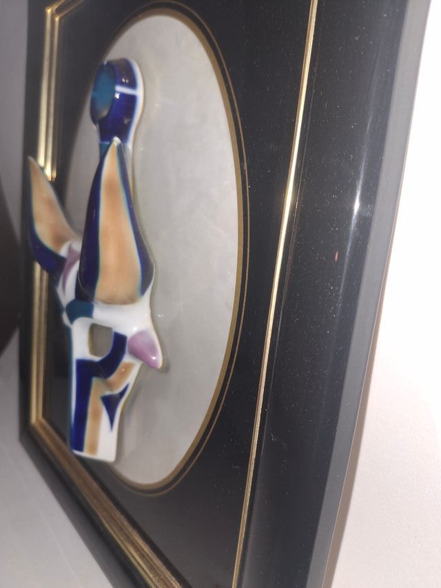 Sargadelos careta no 3 ENMARCADA