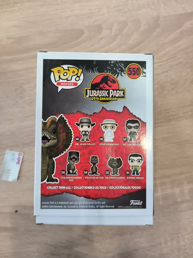 Funko Pop! Dilophosaurus Chase 550 Jurassic Park