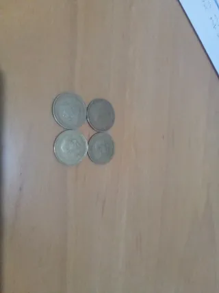 Lote de 4 monedas antiguas