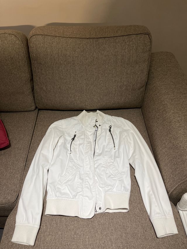 Chaqueta blanca mujer vintage