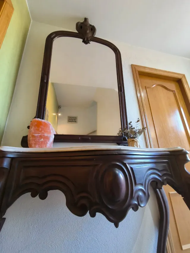 Consola tocador antiguo con espejo negociable