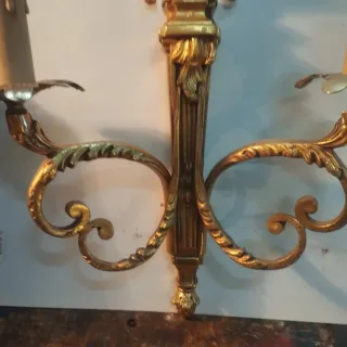 Applique dorata in metallo