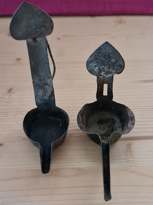 Lámparas de carburo antiguas (2 unidades)