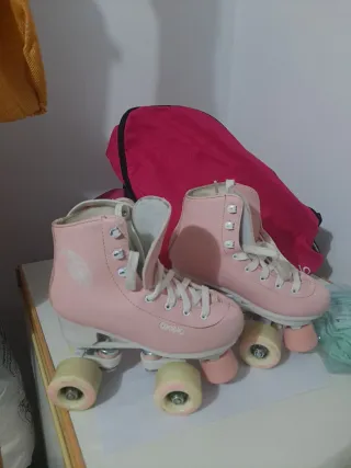 Patines Oxelo Talla 33 + Bolso y Cubrepatines
