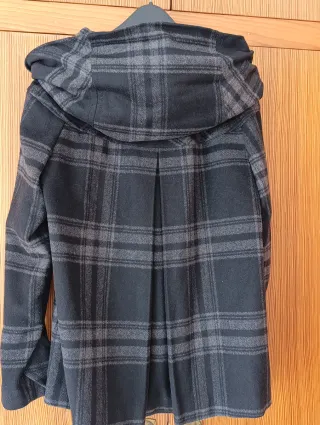 Chaquetón de cuadros mujer