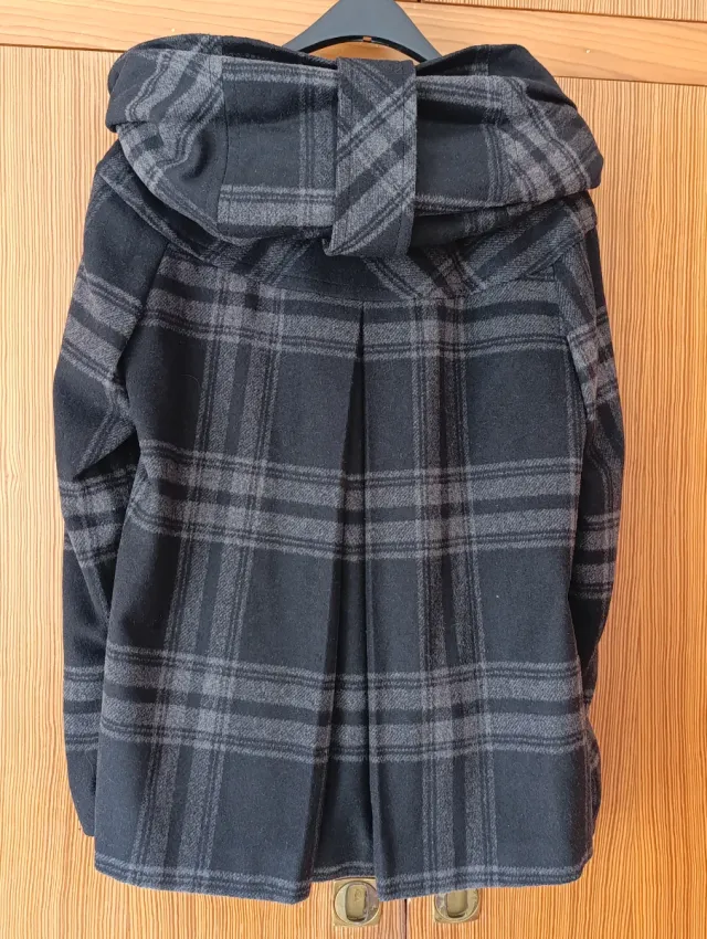 Chaquetón de cuadros mujer