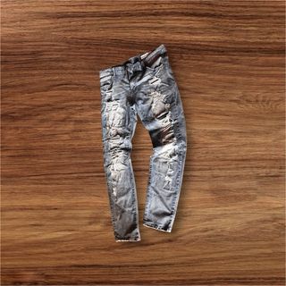 Jeans lunghi slim fit azzurri taglia 42