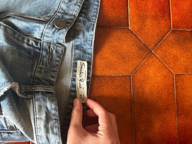 Jeans lunghi slim fit azzurri taglia 42