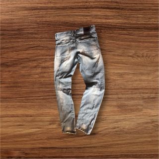 Jeans lunghi slim fit azzurri taglia 42